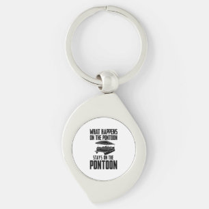 Pontoon Boat Keychain
