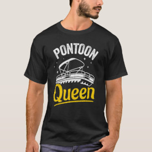 Pontoon Boat Lake Life Women Mom Grandma Pontoon Q T-Shirt