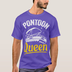 Pontoon Boat Lake Life Women Mom Grandma Pontoon Q T-Shirt