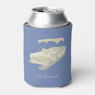 Pontoon Boat Personalized Can Cooler