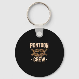 Pontoon Captain Boat Lovers Quote River Boating Po Keychain