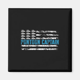 Pontoon Captain Funny Boating 4th Of Julypontoon B Magnet