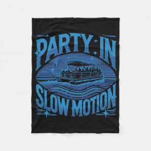 Pontoon Captain Pontoon Boat Captain Boating 1 Fleece Blanket