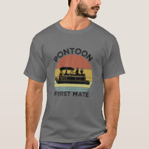 Pontoon Captain Vintage Retro Pontooning Pontoon F T-Shirt