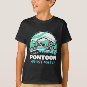 Pontoon First Mate Crew Captain Boating Lover 1 T-Shirt