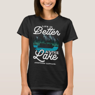 Pontoon Fishing Boat Sailboat Boaters Pontoon Boat T-Shirt