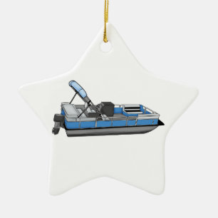 pontoon fun ceramic ornament