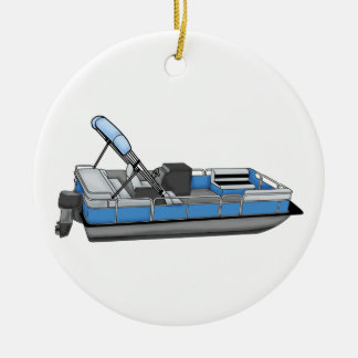 pontoon fun ceramic ornament