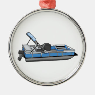 pontoon fun metal ornament