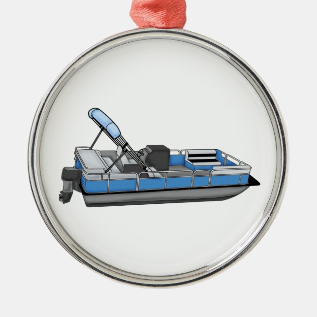 pontoon fun metal ornament (Front)