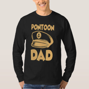 Pontoon Motorboat Party Motorboatin Boat Captain H T-Shirt