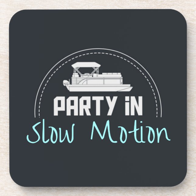 Pontoon Party in slow motion Coaster (Front)