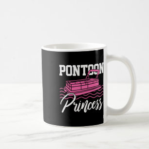 Pontoon Princess Boat Captain Lake Boating Gift  Coffee Mug