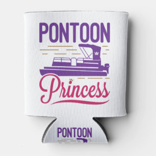Pontoon Princess Pontooning Motor Boating Can Cooler