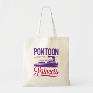 Pontoon Princess Pontooning Motor Boating Tote Bag