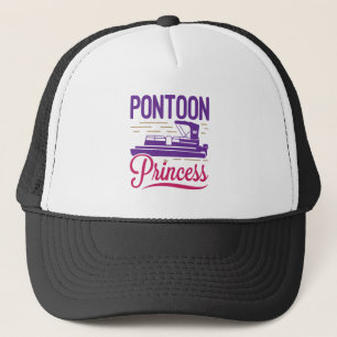 Pontoon Princess Pontooning Motor Boating Trucker Hat