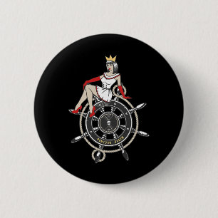 Pontoon Queen 2 Inch Round Button