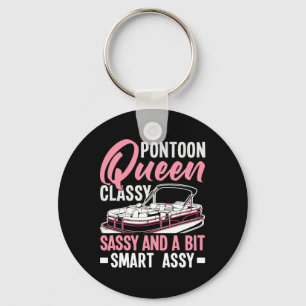 Pontoon Queen Cly Sy And A Bit Smart Y Keychain