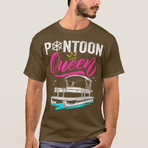 Pontoon Queen Funny Cute Pontoon Boat Lover Girls T-Shirt
