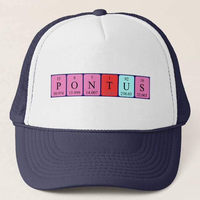 Pontus periodic table name hat (Front)
