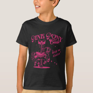 Pony And Heels Lover Pink Girls Clubs Cowgirl T-Shirt