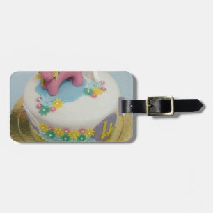 Pony cake 1 luggage tag