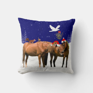 Pony Christmas Party Coussin
