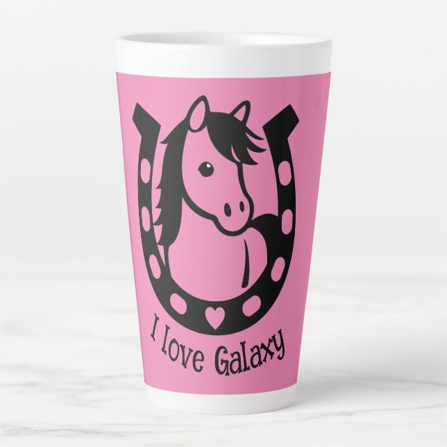 Pony Club Rider Latte Mug (Front)