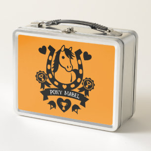 Pony Club Rider Metal Lunch Box
