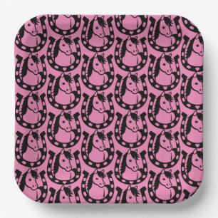 Pony Club Rider Paper Plate