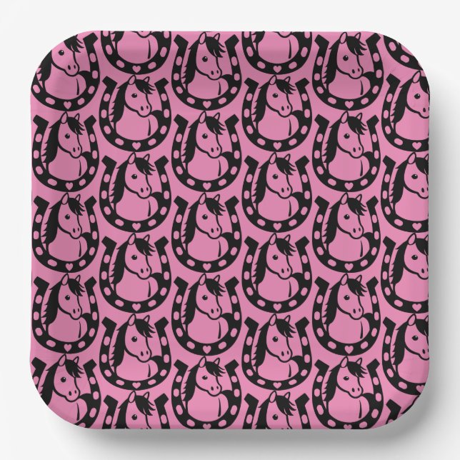 Pony Club Rider Paper Plate (Front)