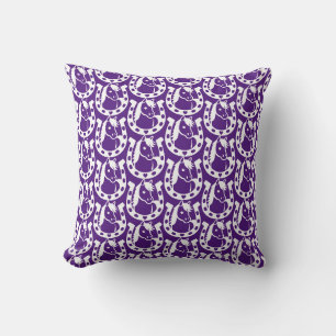 Pony Club Rider Throw Pillow