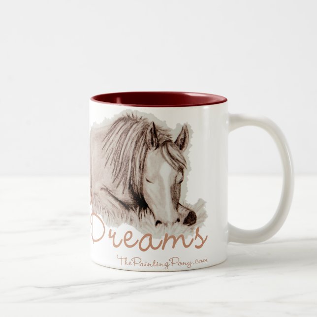 Pony Dreams Two-Tone Coffee Mug (Right)