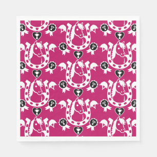 Pony Dressage Home Decor Napkin