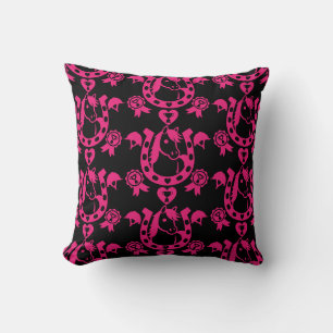 Pony Dressage Home Decor Throw Pillow