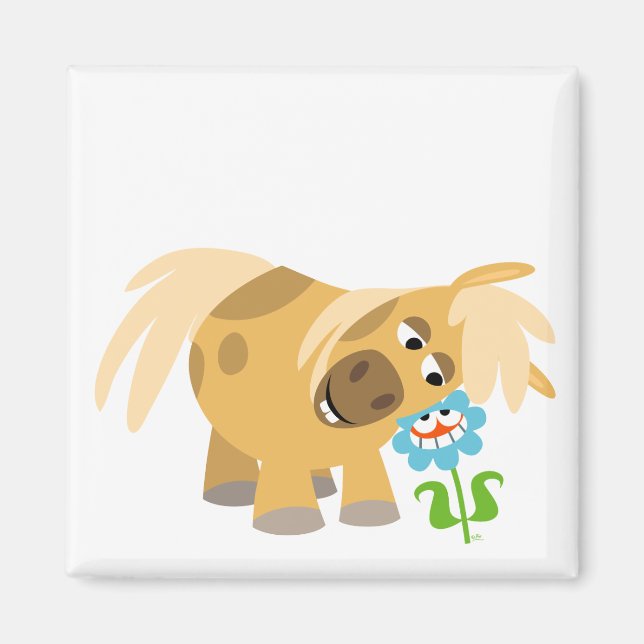 Pony et aimant à fleur (Devant)