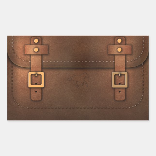 Pony Express leather bag Sticker (Front)