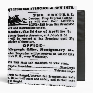 Pony Express, Nine Days Binder