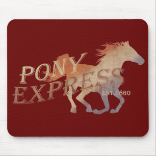 Pony Express Vintage Mouse Pad