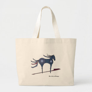 Pony From the Plains Large Tote Bag