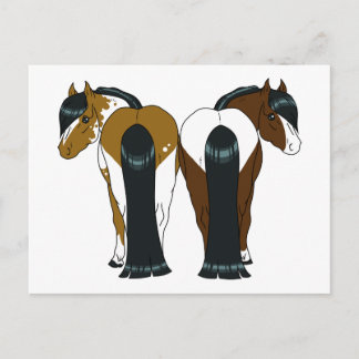 Pony heart postcard