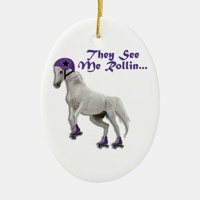 Pony Jam Ceramic Ornament (Front)