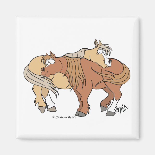 Pony Pals Magnet - White (Front)