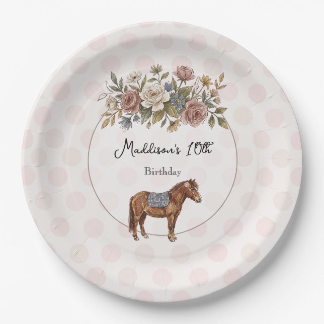 Pony Paper Plate (Front)