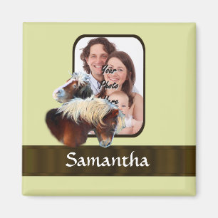 Pony photo template magnet