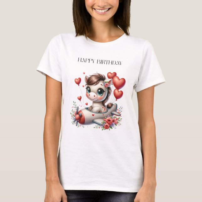 Pony Pilot Birthday T-Shirt (Front)