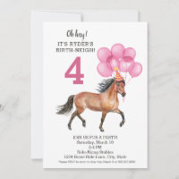 Pony Ride Birthday Party // Horse Birth-neigh