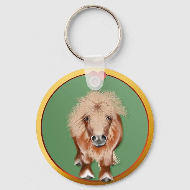 PONY-with a heart Keychain (Front)