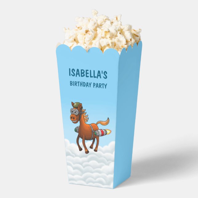 Pony's Rocket Flight Favor Box (Popped)
