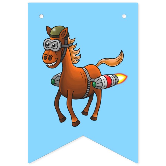Pony's Rocket Ride Bunting Flags (First Flag)
